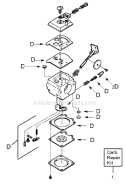 Page B Diagram and Parts List for SST45  Weed Eater Trimmer